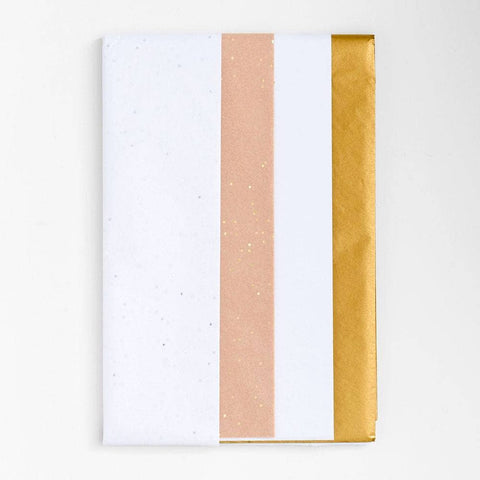 White & Gold Tissue Paper Set