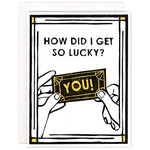 Lucky Ticket Romance Card