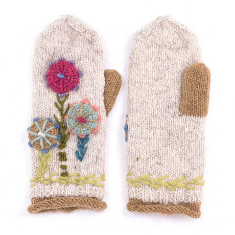 Maya - women's wool knit mittens