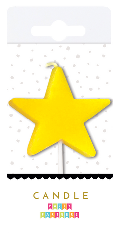 Star Neon Candle Yellow