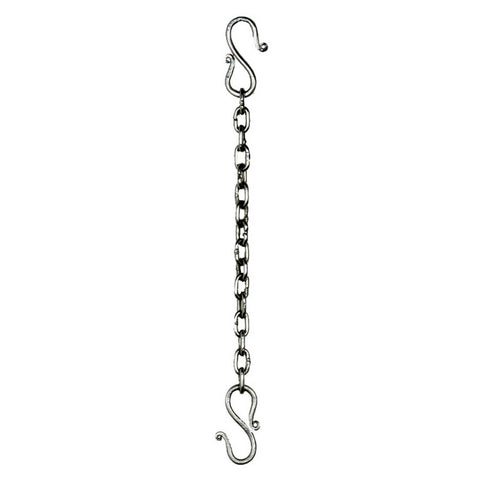 Heavy Chain Link 12 in - Black w/ 2 hooks