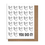 You did it ! Hand Clap - Congratulations Card