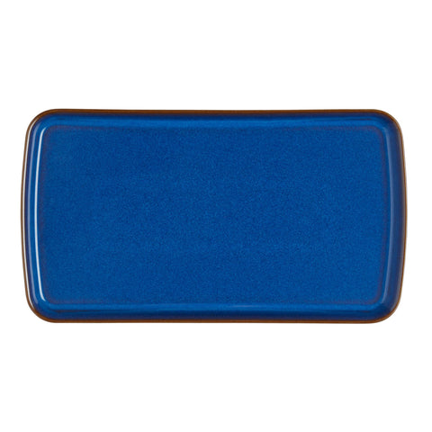 Imperial Blue Rectangular Plate DENBY