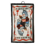 The Queen of Hearts Petite Art Glass - hand painted