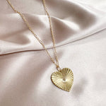 Soulmate Heart Necklace Gold Filled