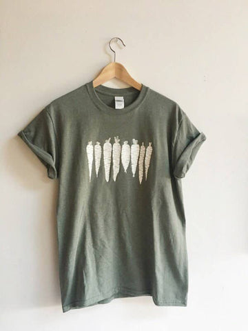 Carrot Screen Printed T-shirt - medium