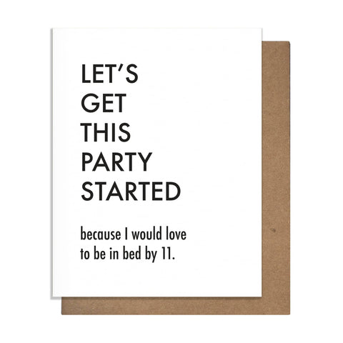 Party Started - Birthday Card