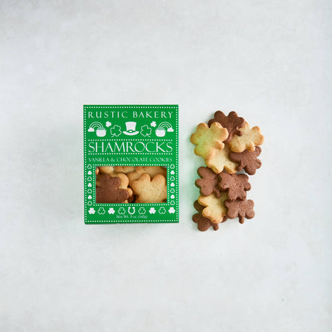 Shamrocks (Vanilla & Chocolate Butter Cookies) Box