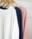 COTTON LONG SLV TOP PACKDEAL: Multi-Colored / M