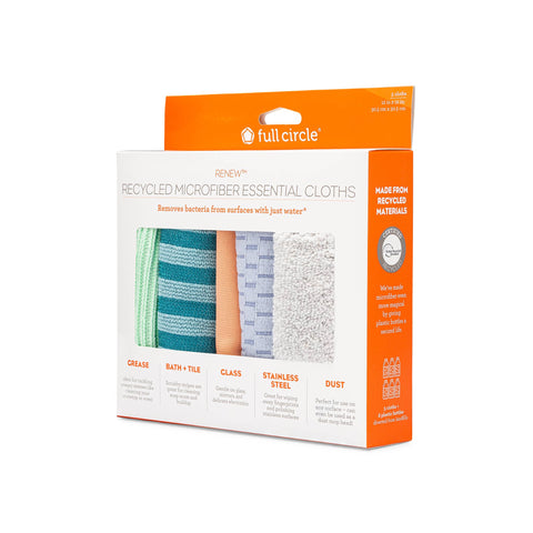 Renew Recycled Essential Microfiber Cloths (set of 5)