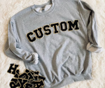 MERRY Varsity Chenille Letter Patch Sweatshirt - small