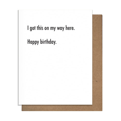 Way Here - Birthday Card