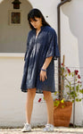 Kat Cotton Dress Navy - Xlarge