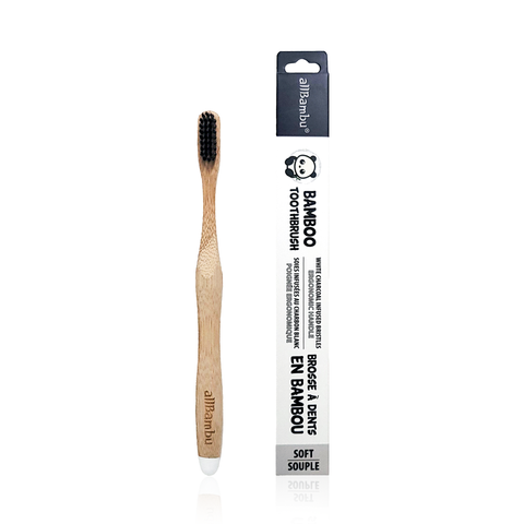 Bamboo Toothbrush - Single Pack ( Soft & Medium Bristles)