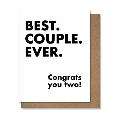 Best Couple Ever Wedding - Wedding Card