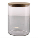 Finn Canister - Glass with Wood Lid - Med