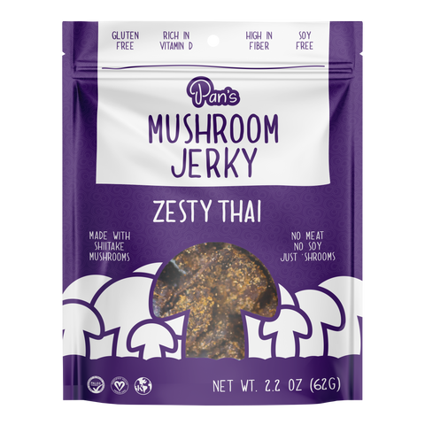 Pan's Mushroom Jerky - Zesty Thai Pan's Mushroom Jerky
