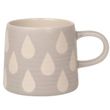 Danica Studio Gray Imprint Ceramic Mugs 14 oz