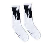 Mike Vallely Bolt Socks | White Large