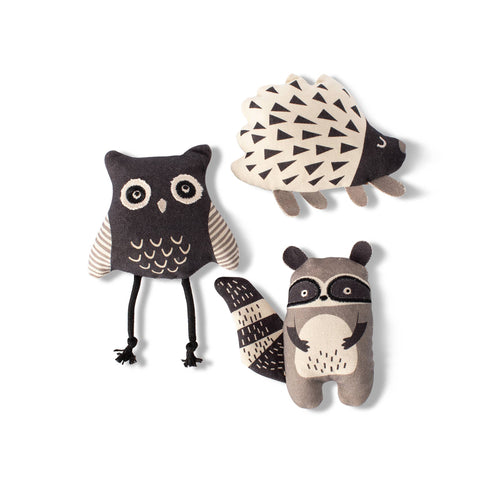Small Dog Toy Canvas Owl, Raccoon or Porcupine (1 toy) bacon egg avocado toast any sushi piece
