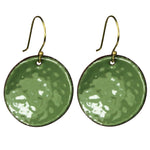 Earring - Round, Green