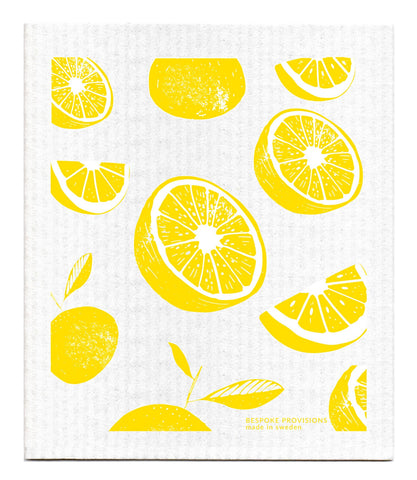 Bespoke Swedish Dishcloth - Lemons