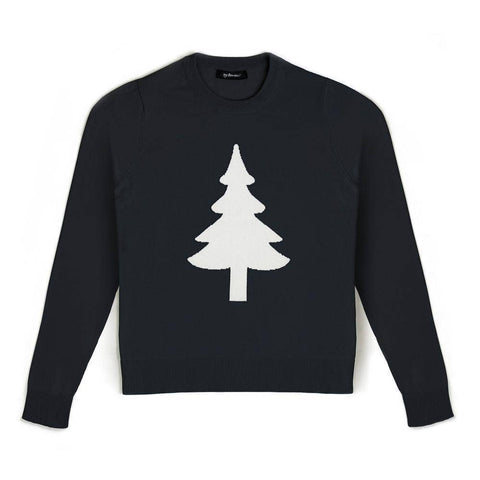 Christmas Tree Sweater Graphite - medium