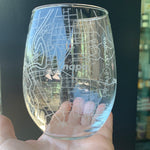 Napa Map Stemless Glass
