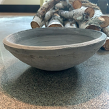Rustic Terracotta Bowl - medium moss grey