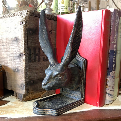 Rabbit Bookends (angry rabbits! :) )